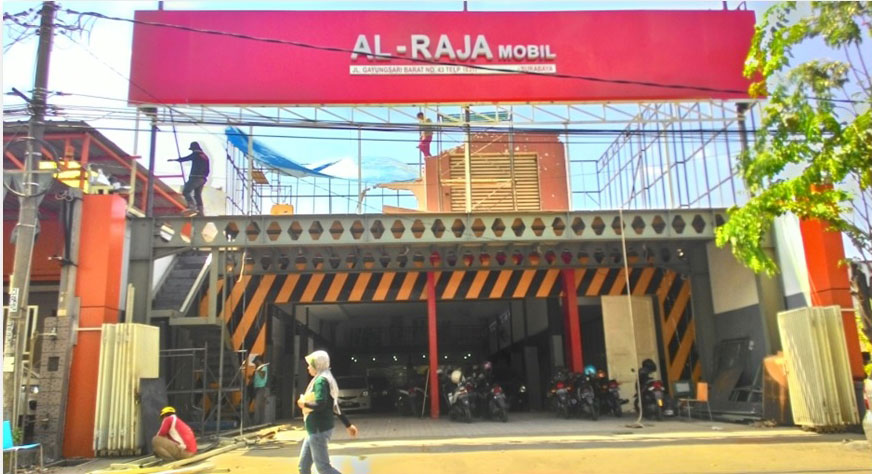 Levelnine Engineering Project Fabrikasi dan Renovasi Showroom Mobil AL RAJA Surabaya_1