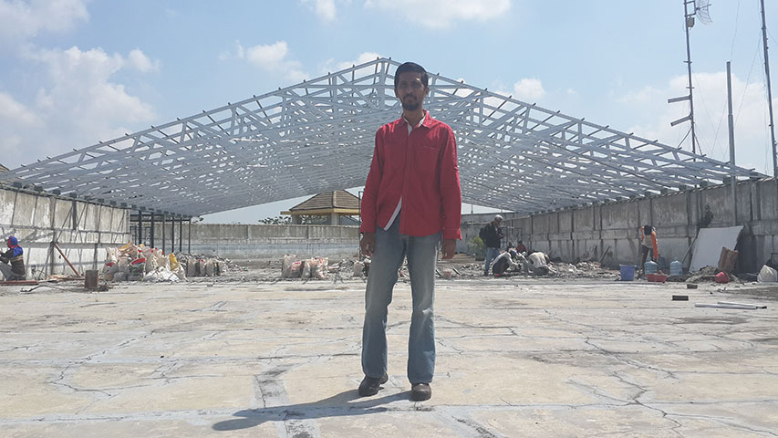 Kontruksi Atap Baja Ringan PT CSI Surabaya – L9E Project 2014