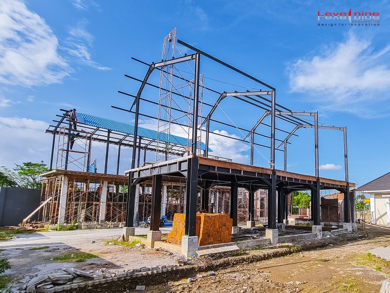 Steel Structure Salon & Laundry - L9E Project 2021-10